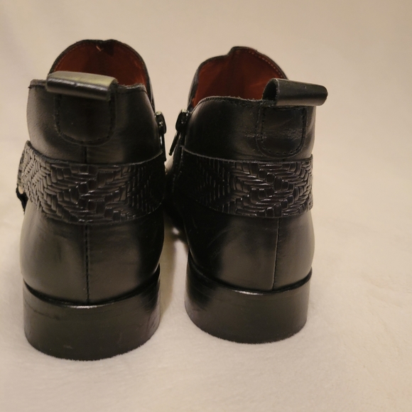 Marroqui Sanchez Blk Leather Harness Ankle Boot Sz 38 EUC - Picture 7 of 13